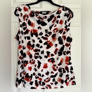 DKNY Abstract Paintbrush Blouse